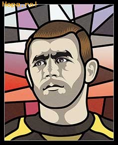 Caricaturi fotbalisti Euro 2008 - Bogdan Lobont - Euro 2008